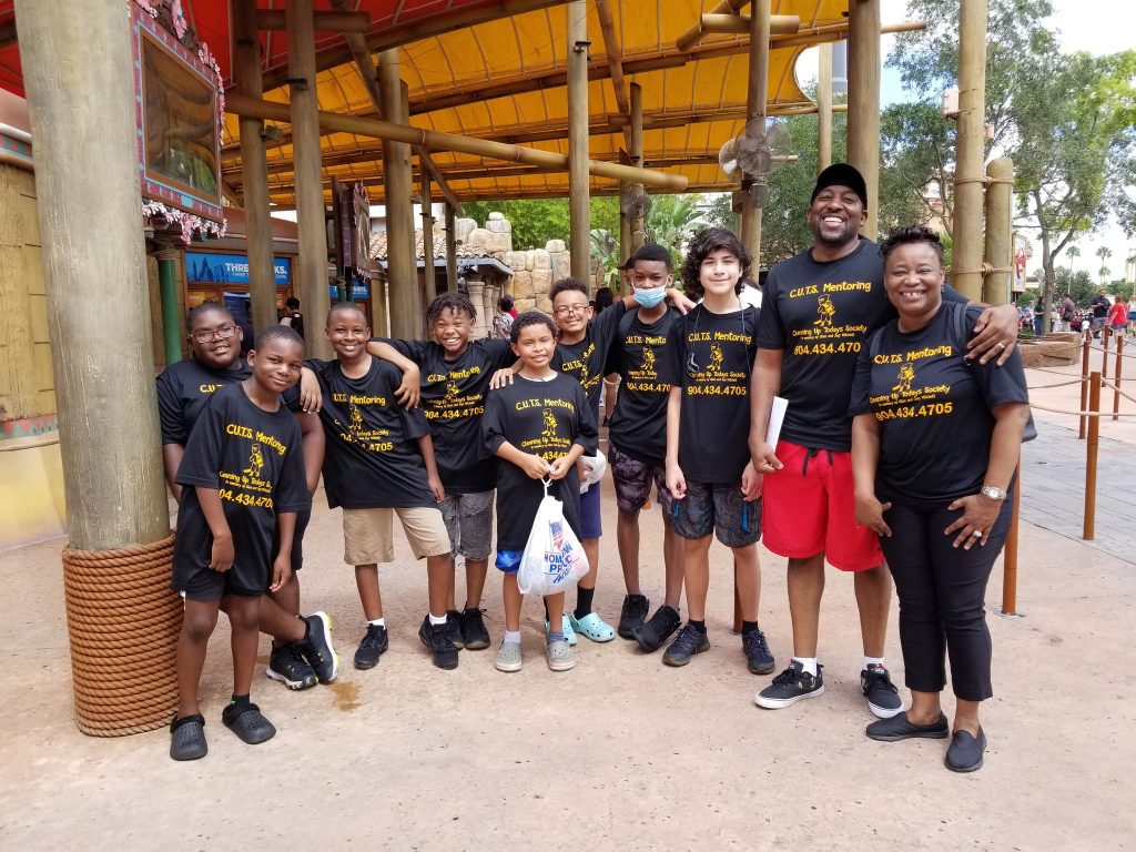 Group of boys in same t-shirt