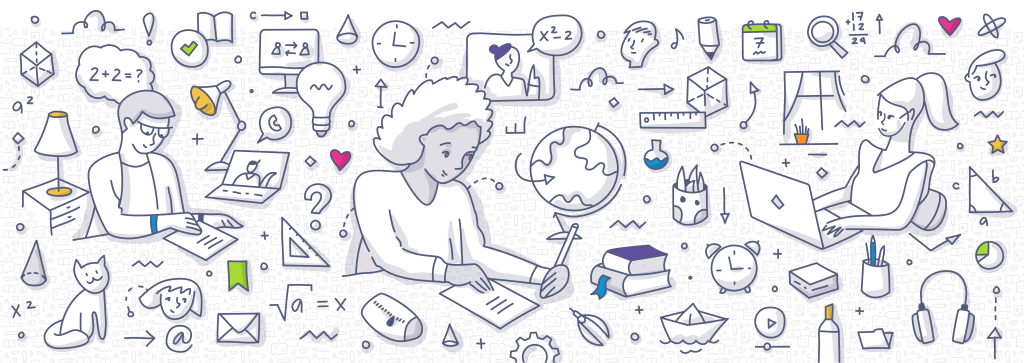 Icons depicting professional development