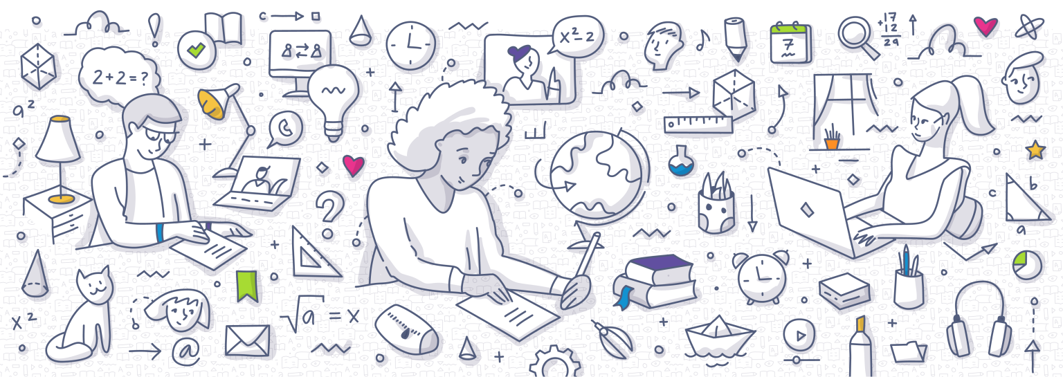 Icons depicting professional development